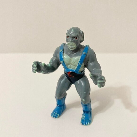 Vintage 1986 Thundercats Panthro 2.5 Inch Mini Figure Action Figure Telepix Flaw - Picture 15 of 16